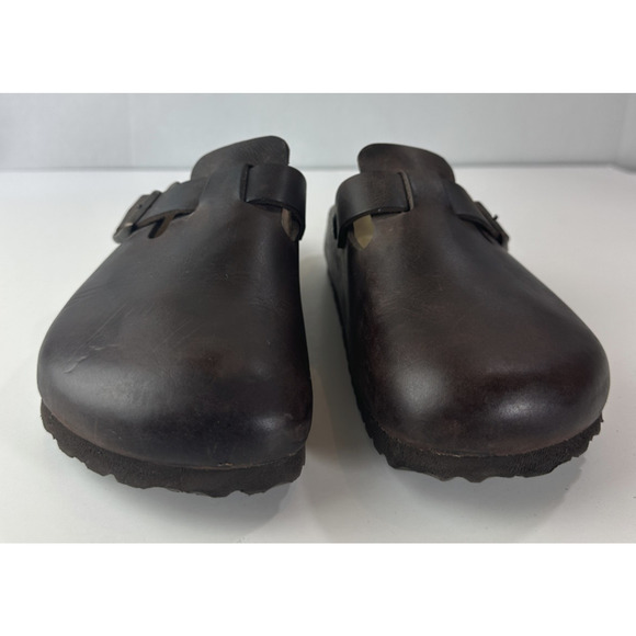 Birkenstock Boston Oiled Waxy Leather Buckle Clogs Slip On Sandal Shoes L6 M4 - Picture 3 of 15
